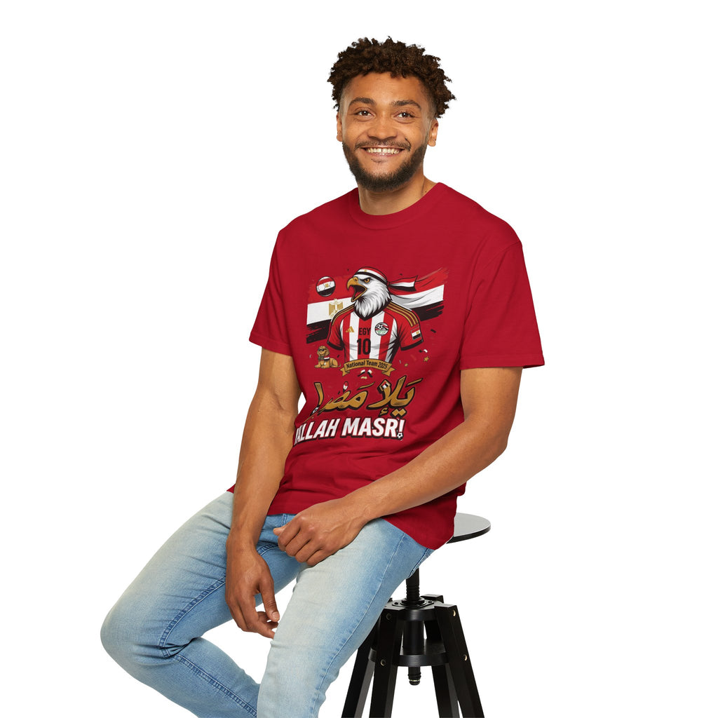 Egypt Football Eagle T‑Shirt — "Yallah Masr!" Supporter Tee