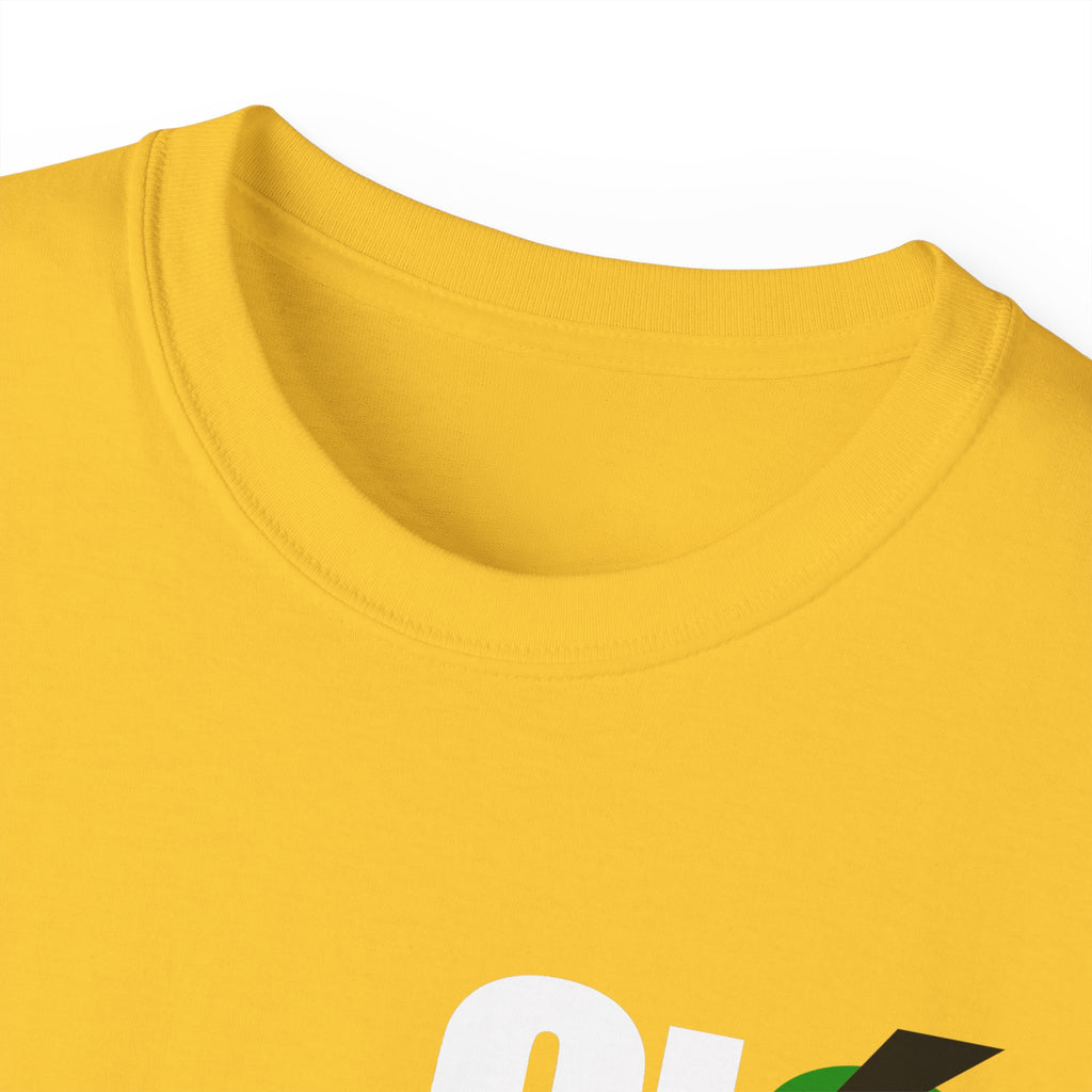Minimal Green Apple Logo T‑Shirt — Small Chest Graphic