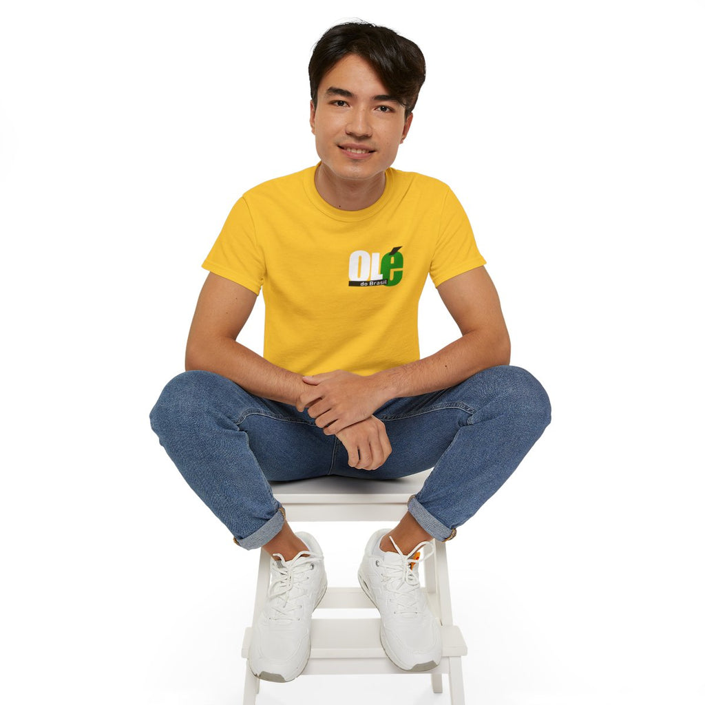 Minimal Green Apple Logo T‑Shirt — Small Chest Graphic