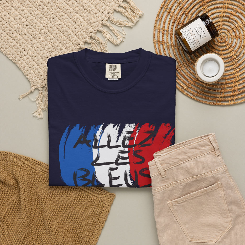 Bleu Blanc Rouge 'Aller Les Bleus' French Flag T-Shirt