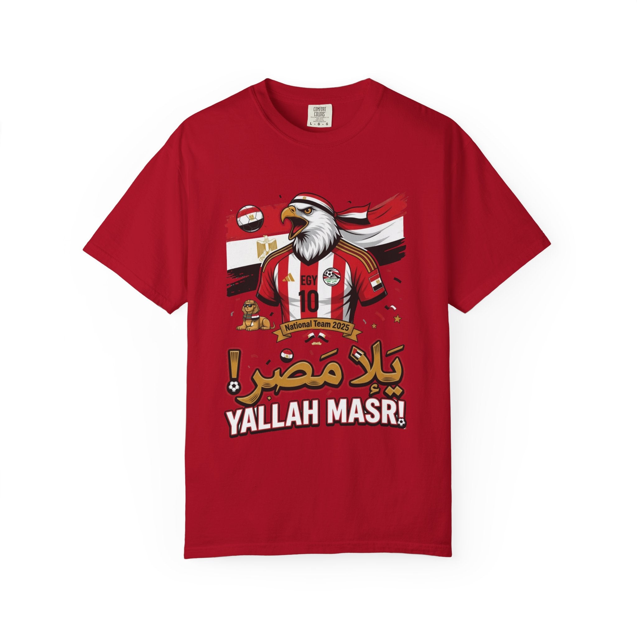 Egypt Football Eagle T‑Shirt — "Yallah Masr!" Supporter Tee