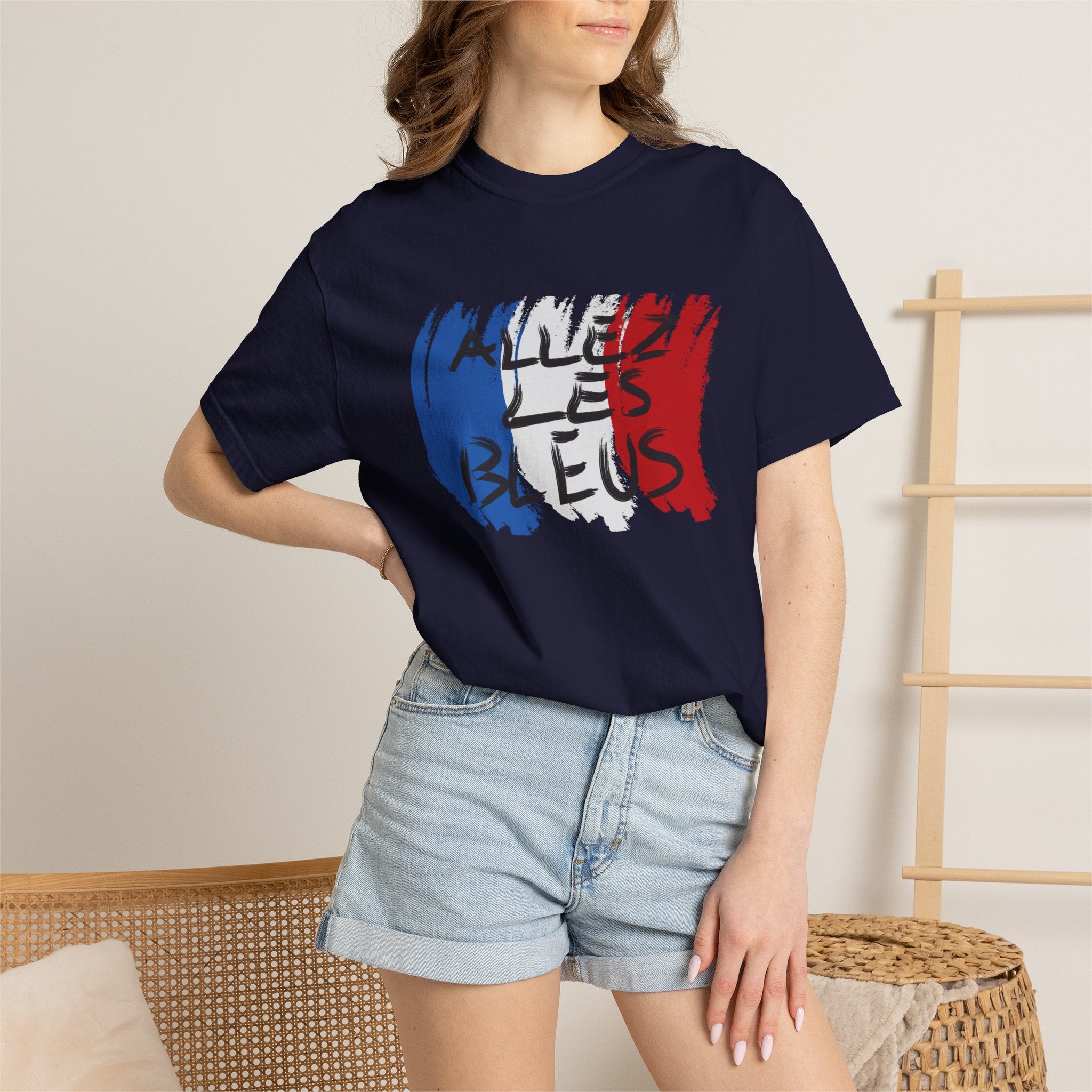 Bleu Blanc Rouge 'Aller Les Bleus' French Flag T-Shirt